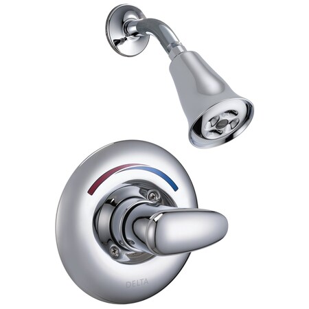 Delta Shower Head Kit, Chrome, Wall T13H182
